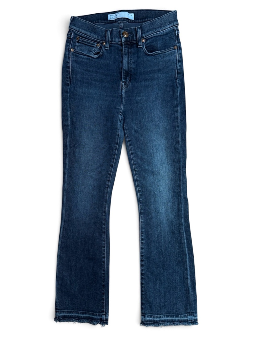 AYR Superba Dark Blue Flared Jeans Wide Leg Denim Mid Rise Women's Size 29